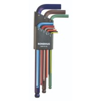 BONDHUS BLX9MCG ColourGuard BallEnd Hex Key 9pcs Metric Set 1.5mm-10mm, 69499 £19.95